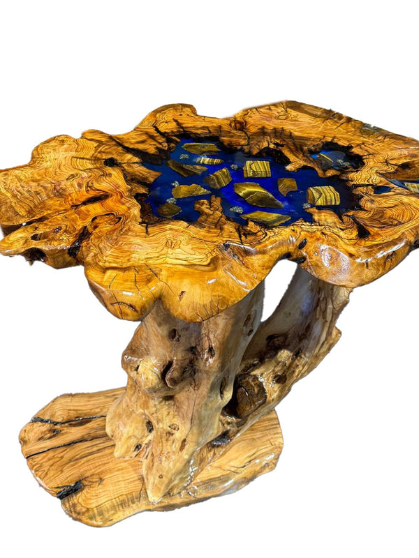 citrine and Tiger eye table