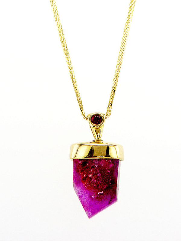 14K Ruby Gold Pendant