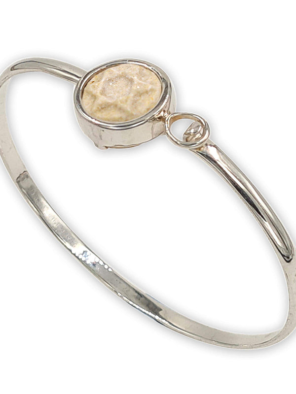 David star bracelet -Gold Jerusalem stone