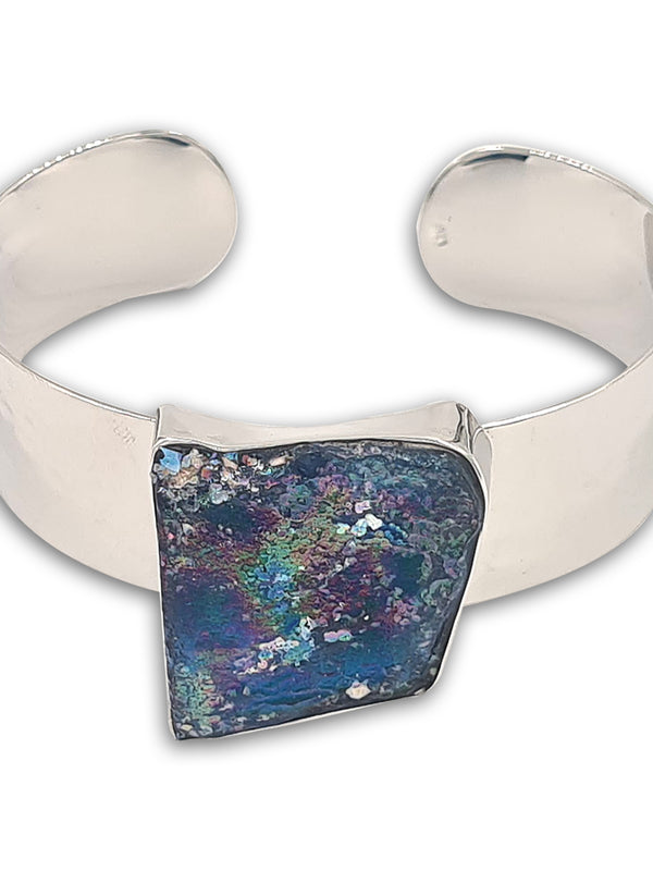 Hammerd silver Bracelet - Roman Glass