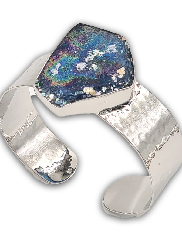 Hammerd silver Bracelet - Roman Glass 3