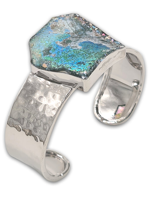 Hammerd silver Bracelet - Roman Glass 15