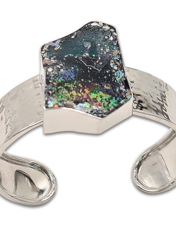 Hammerd silver Bracelet - Roman Glass 16