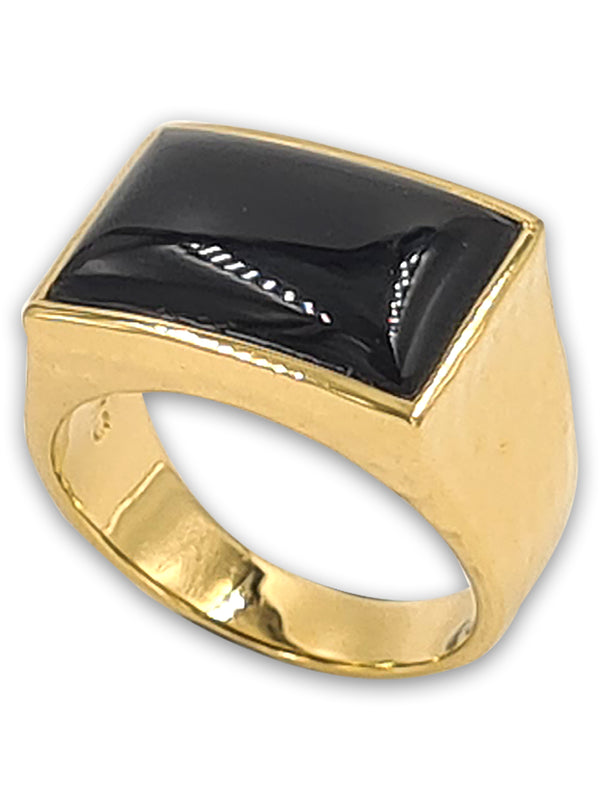 14 Karat gold plated ring with Amethyst