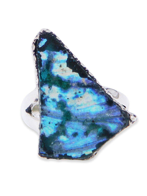 filigree sterling silver Ring - Roman Glass