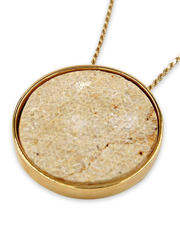 David star 14K vermeil pendant - Gold Jerusalem Stone-Agat Art Design LTD-45,50,55,vermeil