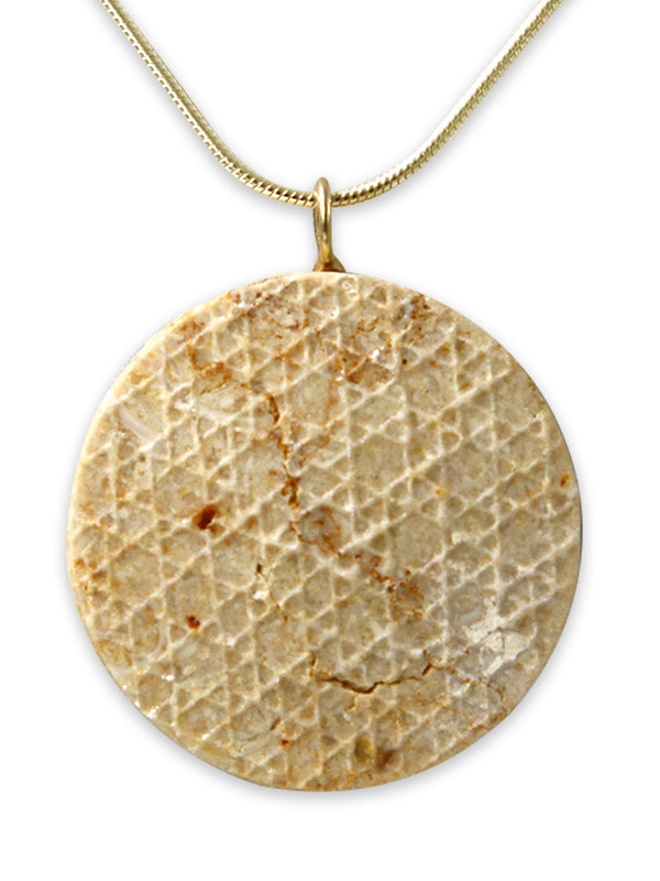 Copy of David star 14K Gold pendant - Gold Jerusalem Stone