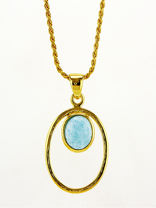 14 Karat gold plated Pendant with Ruby