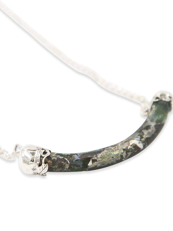 Silver Necklace - Roman Glass-Agat Art Design LTD-45,silver