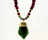 Emerald, Ruby, Sapphire necklace
