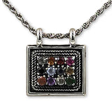 12 stone pendant Breastplate pendant Hoshen