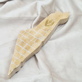 Israel Map Mezuzah case from Jerusalm stone