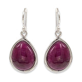 Teardrops Silver earring -Turquoise