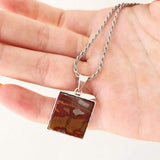 Jasper silver pendant - Red Jasper-Agat Art Design LTD-45,50,55,JASPER,silver,STONE