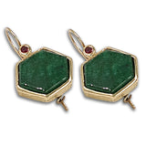 Emerald 14K gold Earring