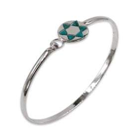 David star bracelet -Turquoise stone