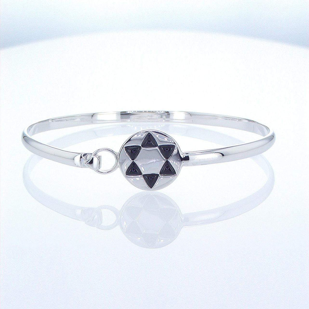 Star of David - Silver 'Eilat Stone' Bracelet from Israel