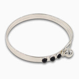 Silver Bracelet Black Onyx-Agat Art Design LTD-925 silver bracelet,bangle,Bracelet for her,cuff bracelet,december birthstone,gemstone bracelet,gift for her,handmade jewelry,Onyx,Ruby