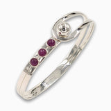 Silver Bracelet Black Onyx-Agat Art Design LTD-925 silver bracelet,bangle,Bracelet for her,cuff bracelet,december birthstone,gemstone bracelet,gift for her,handmade jewelry,Onyx,Ruby