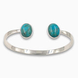 92.5 Silver  Bracelet Turquoise-Agat Art Design LTD-925 silver bracelet,artisan,August birthstone,bangel,boho,December birth,gemstone,gift for her,handmade jewelry,Statement,Tiger Eye Bracelet,Turquoise stone cuff bracelet for women,woman bracelet