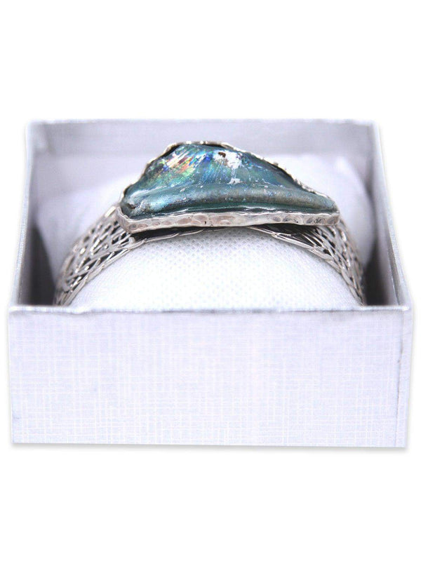 Siver Net braclet - Roman Glass