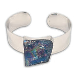 Hammerd silver Bracelet - Roman Glass