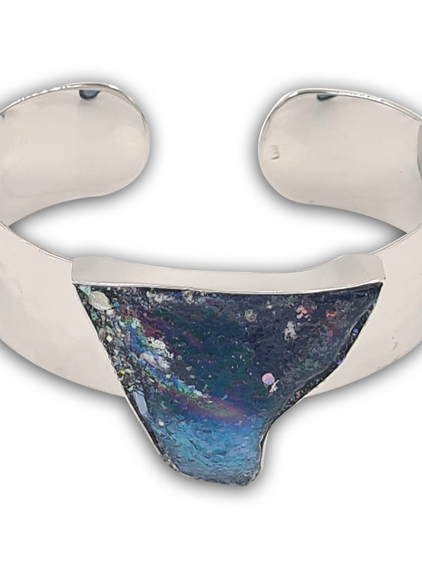 Hammerd silver Bracelet - Roman Glass 2