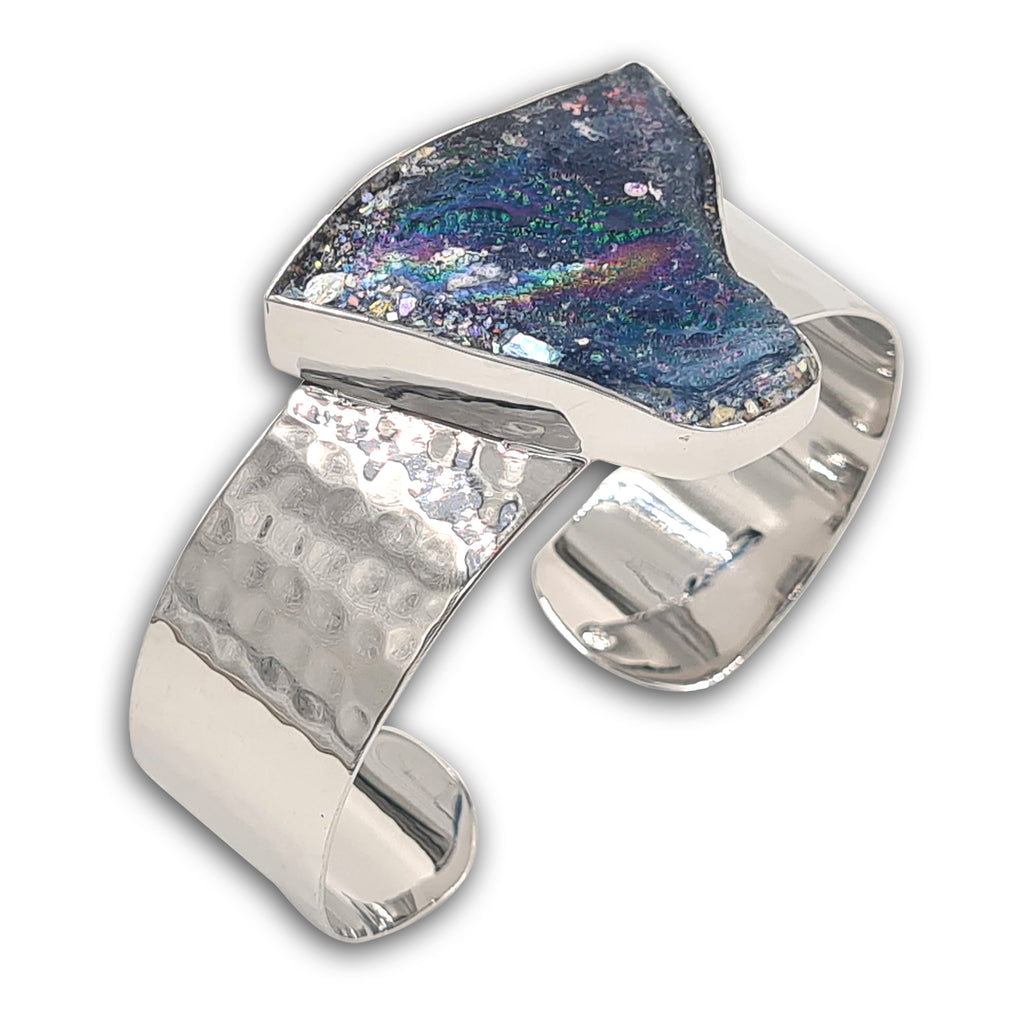 Hammerd silver Bracelet - Roman Glass 2