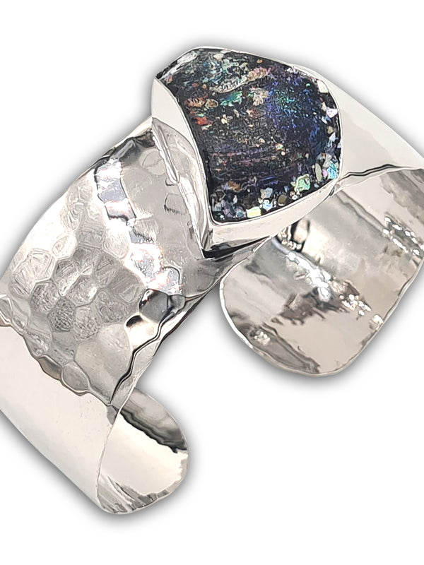 Hammerd silver Bracelet - Roman Glass 4