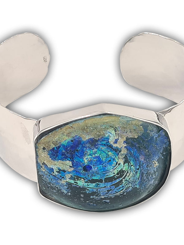 Hammerd silver Bracelet - Roman Glass 6