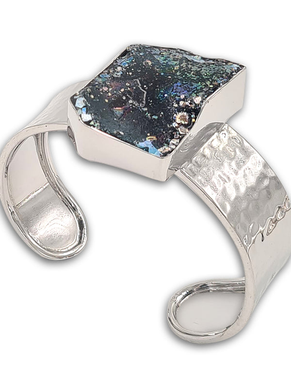 Hammerd silver Bracelet - Roman Glass 13