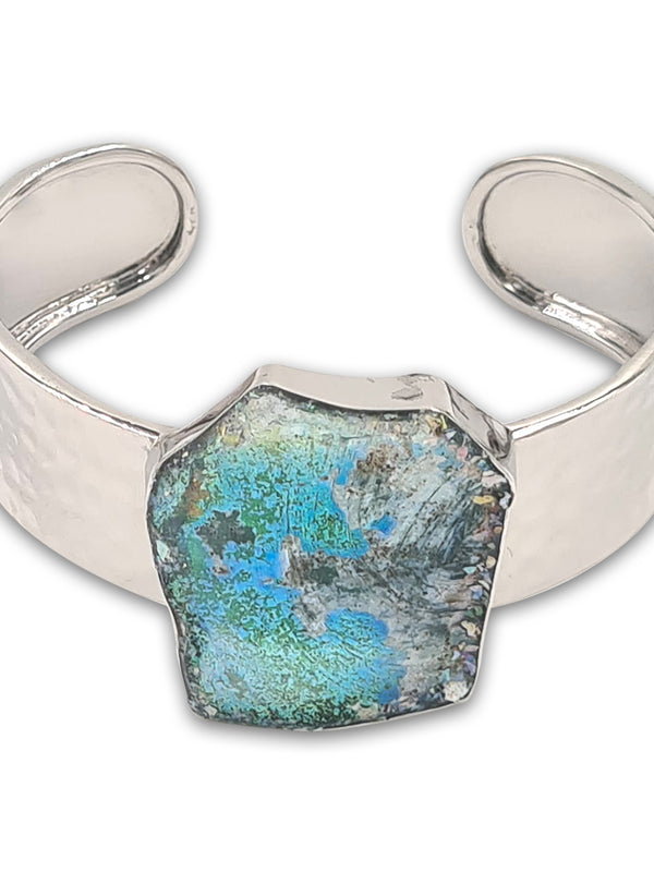 Hammerd silver Bracelet - Roman Glass 15