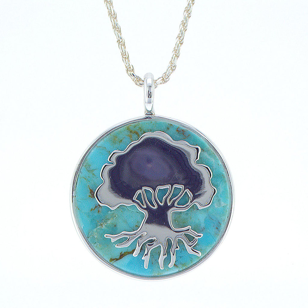 925 Turquoise silver pendant