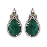 Stud Teardrop earring - Turquoise stone