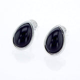 Stud Teardrop earring - Turquoise stone-Agat Art Design LTD-14K Gold,Eilat stone,gold,Lapis,onyx,Ruby,silver,STONE,turquoise