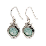 Sterling Silver Pomegranate earring-Agat Art Design LTD-Ruby,silver,STONE