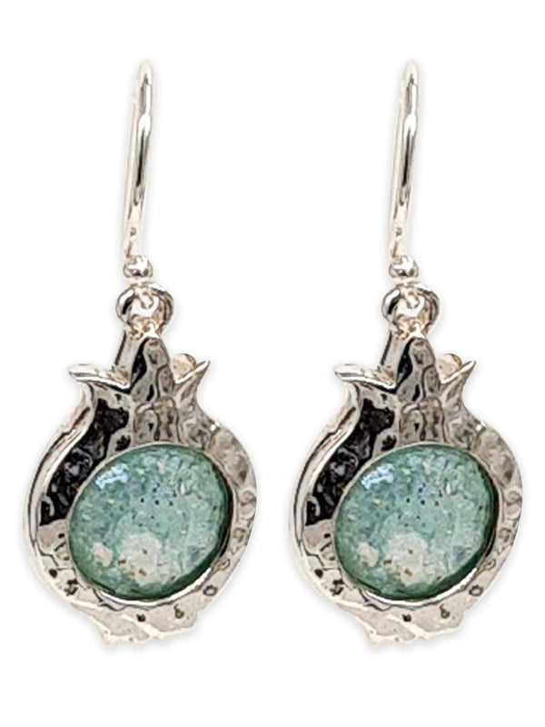 Sterling Silver Pomegranate earring-Agat Art Design LTD-Ruby,silver,STONE