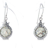 Sterling Silver Pomegranate earring-Agat Art Design LTD-Ruby,silver,STONE