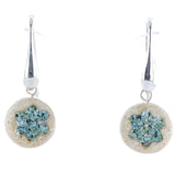 earring - Turquoise-Agat Art Design LTD-silver,STONE,turquoise