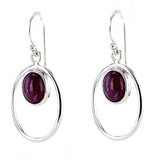 14 Karat gold plated earrings with Ruby