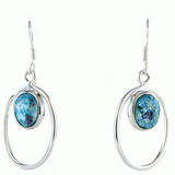 14 Karat gold plated earrings with Ruby