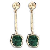 Emerald 14K gold Dangling Earring
