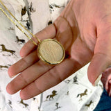 David star 14K Vermeil pendant -  Gold Jerusalem Stone-Agat Art Design LTD-45,50,55,silver,vermeil