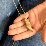 Israel map silver pendant -  Gold Jerusalem Stone-Agat Art Design LTD-45,50,55,gold,silver