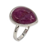 Teardrop silver ring - Turquoise stone