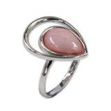 Teardrop silver ring Turquoise stone