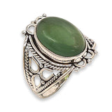925 silver filigran ring - Jade