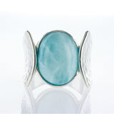 Wings silver black Onyx Ring