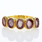Multi stone vermeil ring Apetite