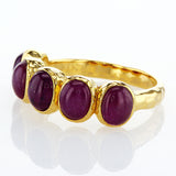 Multi stone vermeil ring Apetite